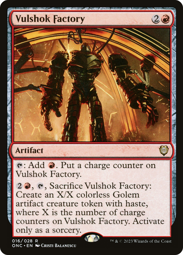 Vulshok Factory [Phyrexia: All Will Be One Commander] | Gear Gaming Bentonville