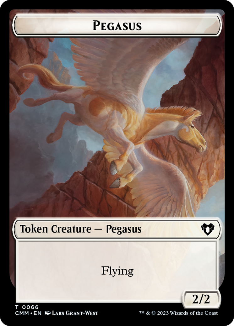 Copy (54) // Pegasus Double-Sided Token [Commander Masters Tokens] | Gear Gaming Bentonville