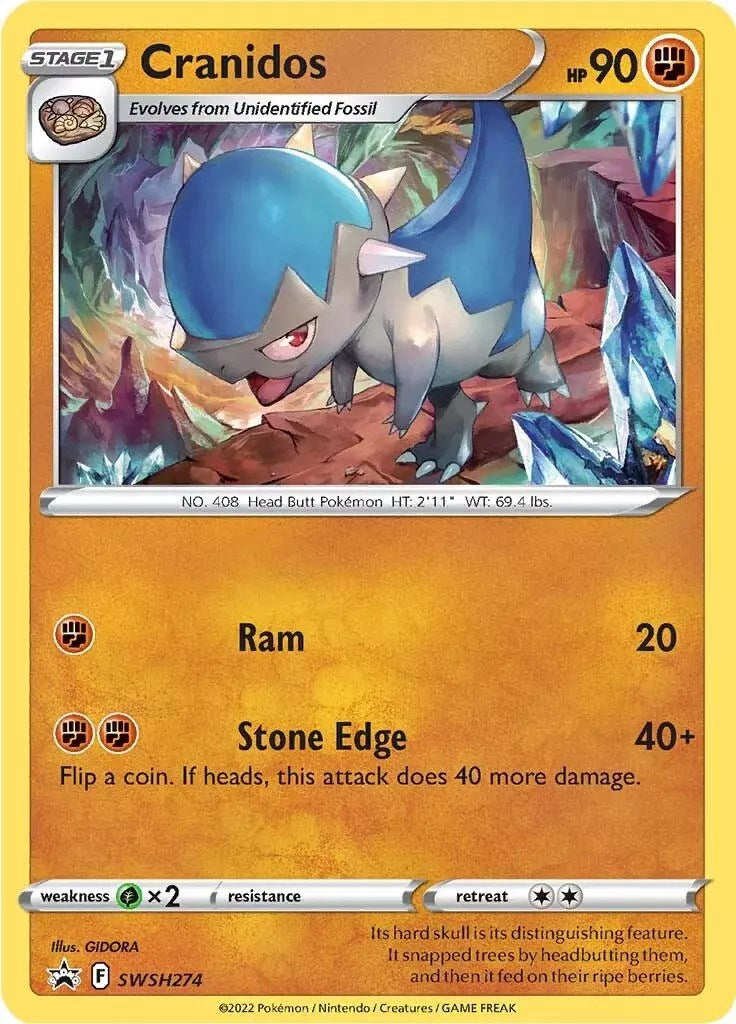 Cranidos (SWSH274) [Sword & Shield: Black Star Promos] | Gear Gaming Bentonville