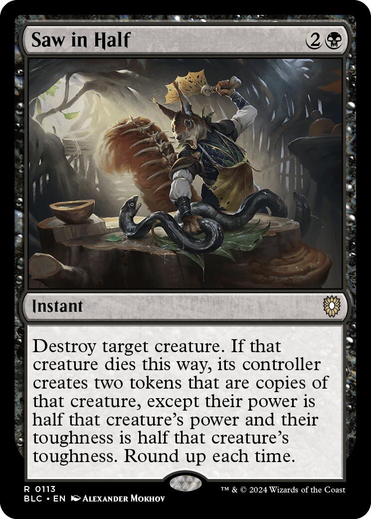 Saw in Half [Bloomburrow Commander] | Gear Gaming Bentonville