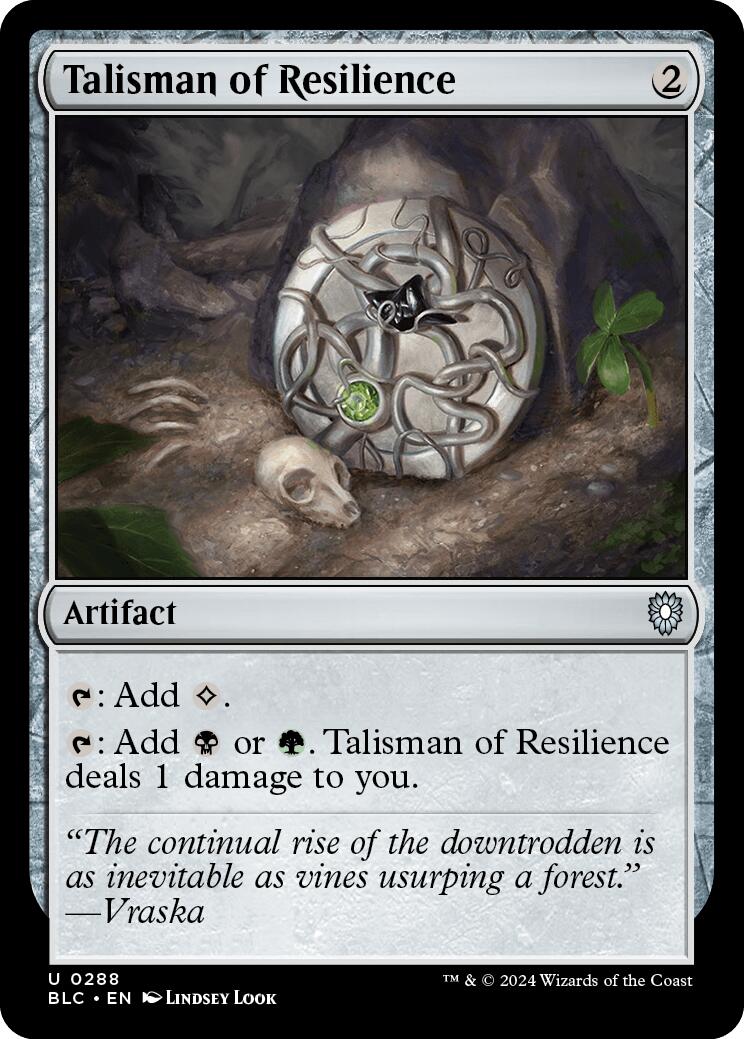 Talisman of Resilience [Bloomburrow Commander] | Gear Gaming Bentonville