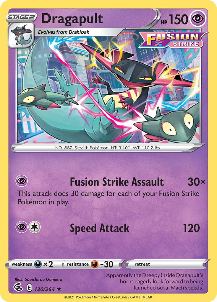 Dragapult (130/264) (Theme Deck Exclusive) [Sword & Shield: Fusion Strike] | Gear Gaming Bentonville