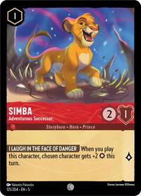 Simba - Adventurous Successor (125/204) [Shimmering Skies] | Gear Gaming Bentonville