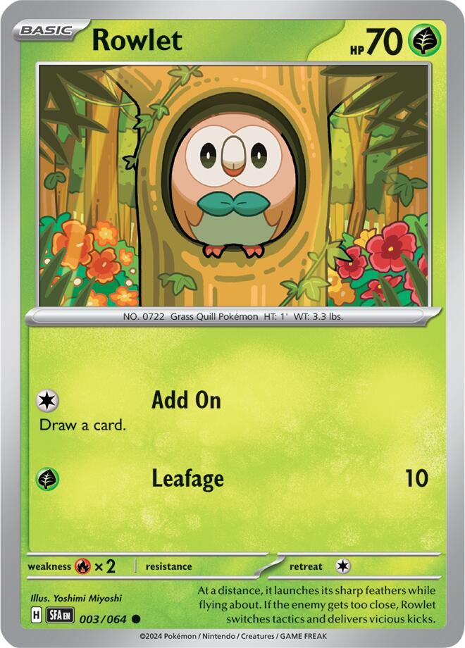 Rowlet (003/064) [Scarlet & Violet: Shrouded Fable] | Gear Gaming Bentonville