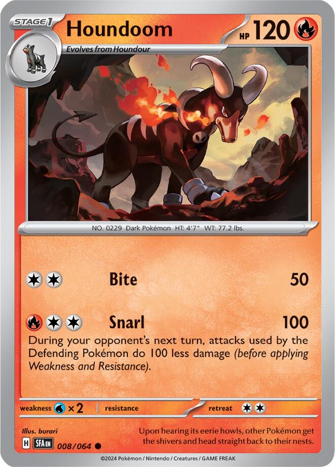 Houndoom (008/064) [Scarlet & Violet: Shrouded Fable] | Gear Gaming Bentonville