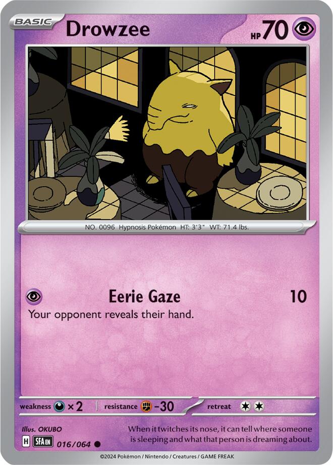 Drowzee (016/064) [Scarlet & Violet: Shrouded Fable] | Gear Gaming Bentonville