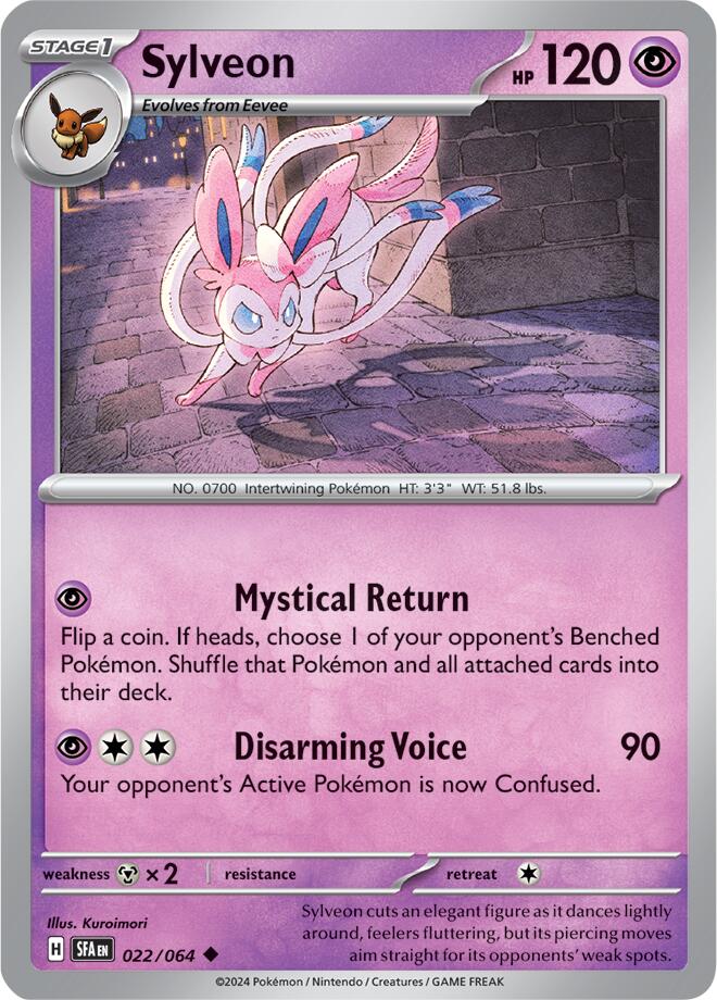 Sylveon (022/064) [Scarlet & Violet: Shrouded Fable] | Gear Gaming Bentonville