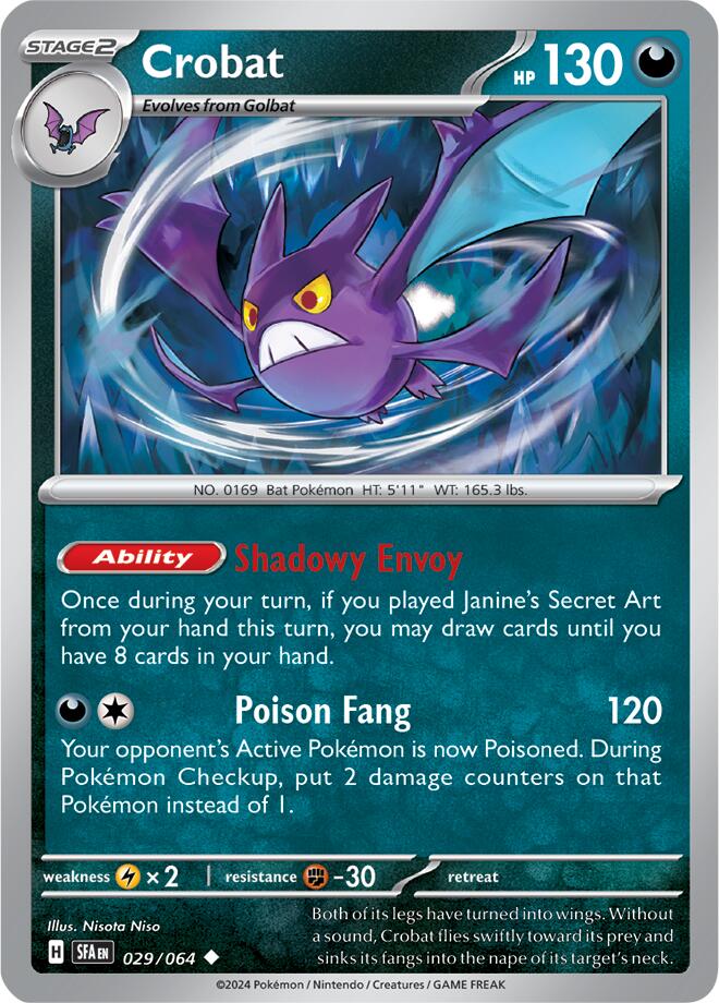 Crobat (029/064) [Scarlet & Violet: Shrouded Fable] | Gear Gaming Bentonville