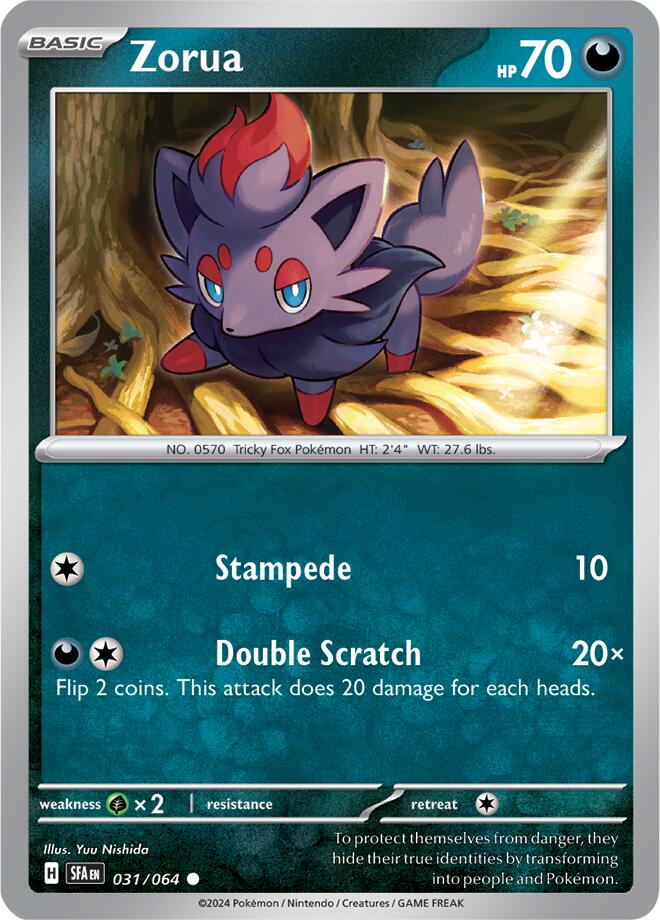 Zorua (031/064) [Scarlet & Violet: Shrouded Fable] | Gear Gaming Bentonville