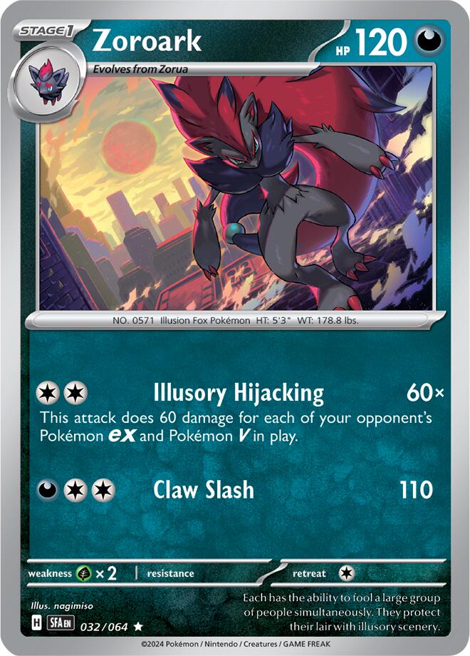 Zoroark (032/064) [Scarlet & Violet: Shrouded Fable] | Gear Gaming Bentonville