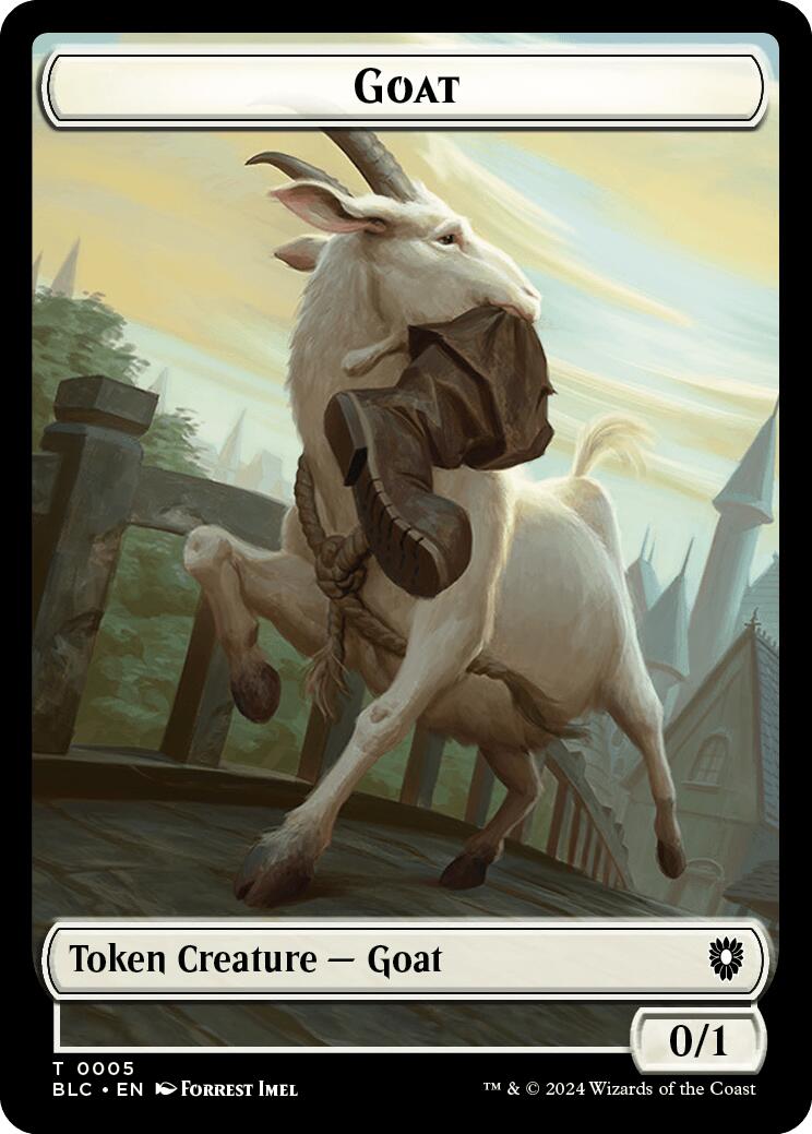 Goat // Wolf (032) Double-Sided Token [Bloomburrow Commander Tokens] | Gear Gaming Bentonville