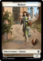 Human // Soldier Double-Sided Token [Bloomburrow Commander Tokens] | Gear Gaming Bentonville