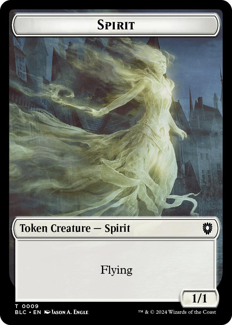 Spirit // Faerie Double-Sided Token [Bloomburrow Commander Tokens] | Gear Gaming Bentonville