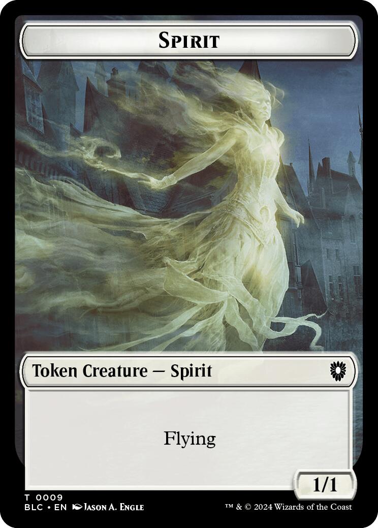 Spirit // Faerie Double-Sided Token [Bloomburrow Commander Tokens] | Gear Gaming Bentonville