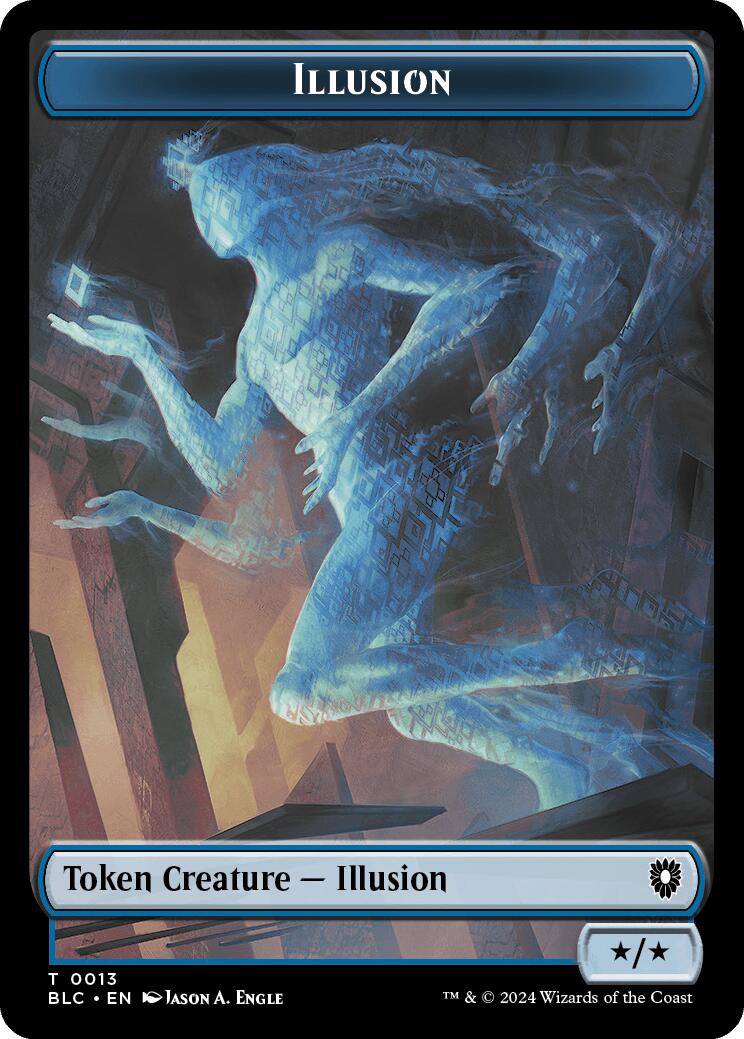 Illusion // Goblin Double-Sided Token [Bloomburrow Commander Tokens] | Gear Gaming Bentonville