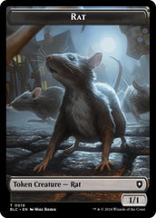 Rat // Raccoon Double-Sided Token [Bloomburrow Commander Tokens] | Gear Gaming Bentonville