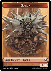 Goblin // Thopter Double-Sided Token [Bloomburrow Commander Tokens] | Gear Gaming Bentonville