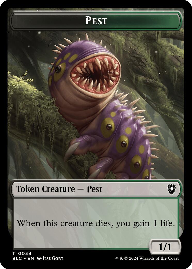 Pest // Shapeshifter Double-Sided Token [Bloomburrow Commander Tokens] | Gear Gaming Bentonville