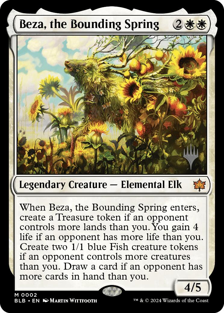 Beza, the Bounding Spring (Promo Pack) [Bloomburrow Promos] | Gear Gaming Bentonville