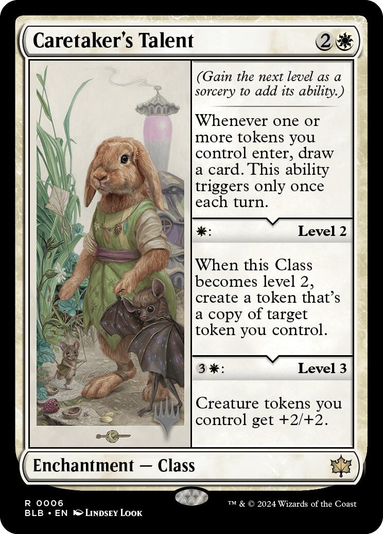 Caretaker's Talent (Promo Pack) [Bloomburrow Promos] | Gear Gaming Bentonville