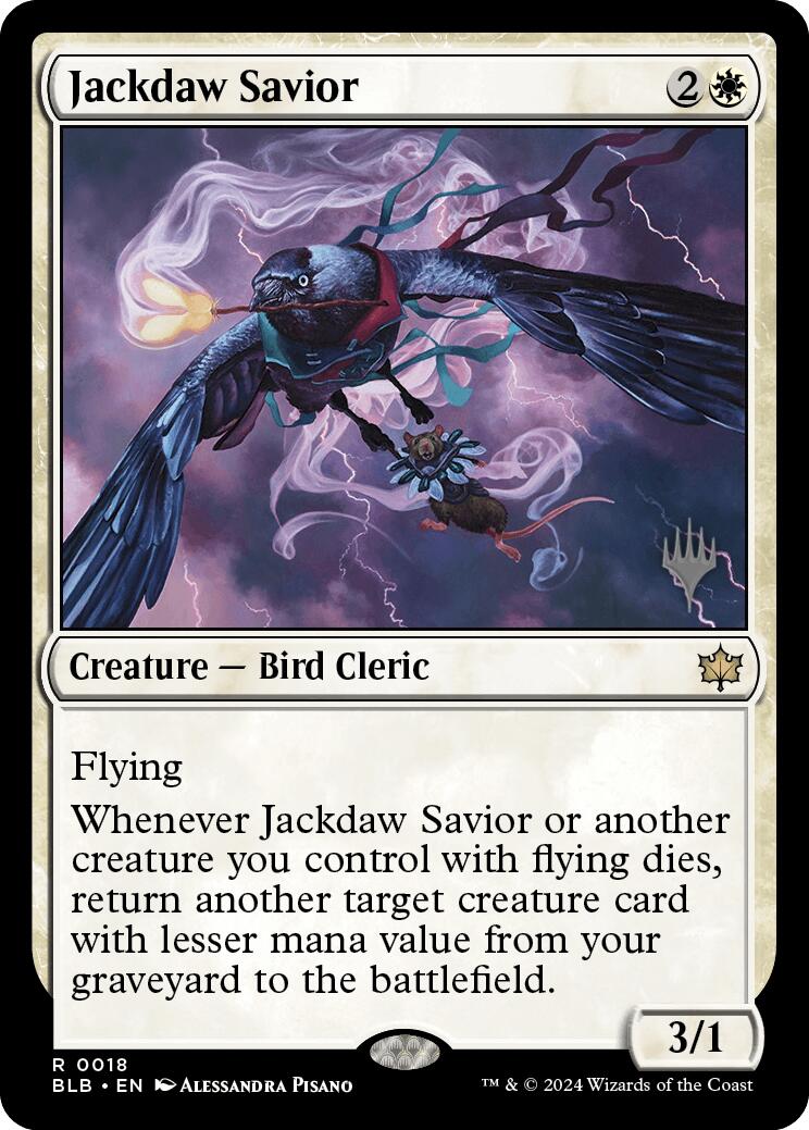 Jackdaw Savior (Promo Pack) [Bloomburrow Promos] | Gear Gaming Bentonville