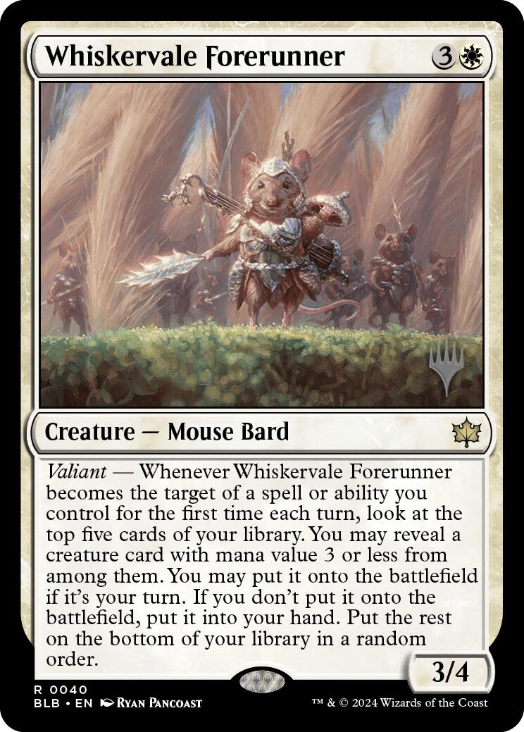 Whiskervale Forerunner (Promo Pack) [Bloomburrow Promos] | Gear Gaming Bentonville