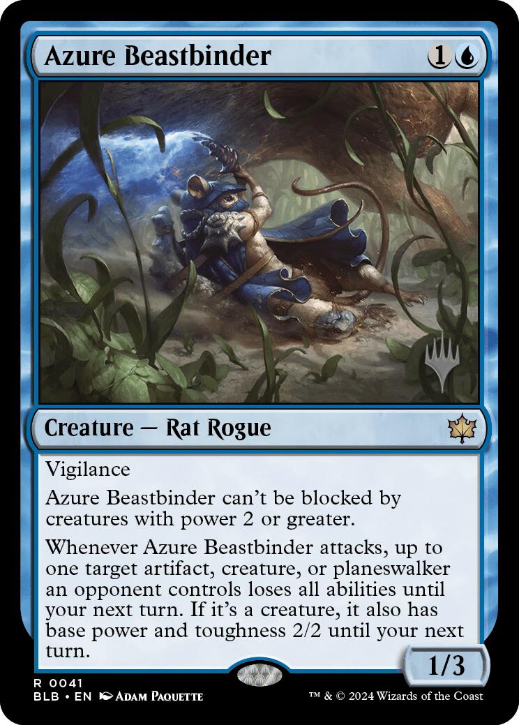 Azure Beastbinder (Promo Pack) [Bloomburrow Promos] | Gear Gaming Bentonville