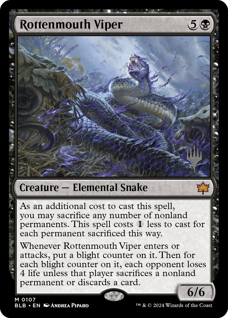 Rottenmouth Viper (Promo Pack) [Bloomburrow Promos] | Gear Gaming Bentonville