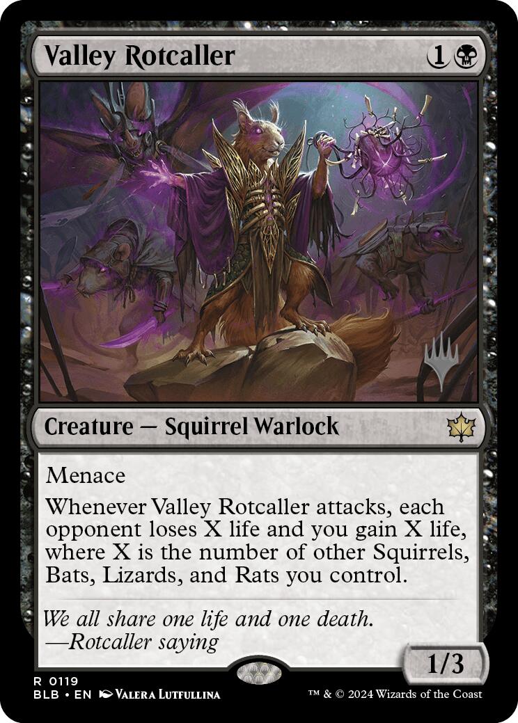 Valley Rotcaller (Promo Pack) [Bloomburrow Promos] | Gear Gaming Bentonville