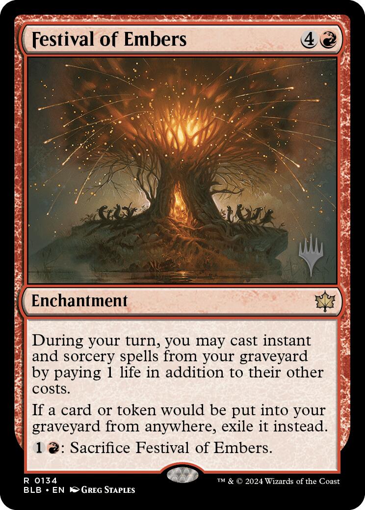 Festival of Embers (Promo Pack) [Bloomburrow Promos] | Gear Gaming Bentonville