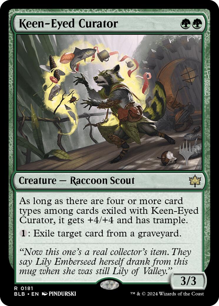 Keen-Eyed Curator (Promo Pack) [Bloomburrow Promos] | Gear Gaming Bentonville