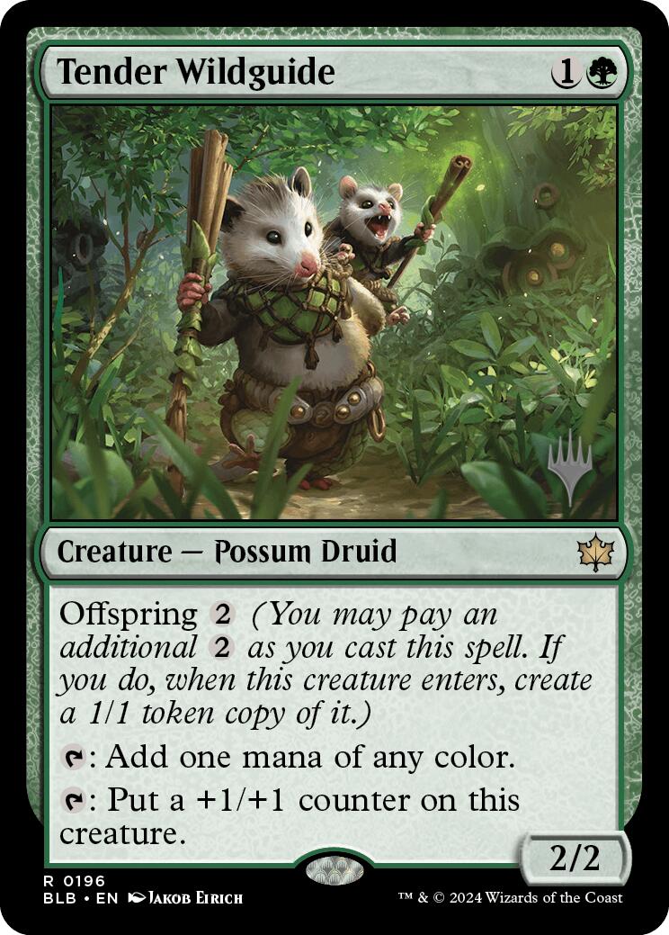 Tender Wildguide (Promo Pack) [Bloomburrow Promos] | Gear Gaming Bentonville