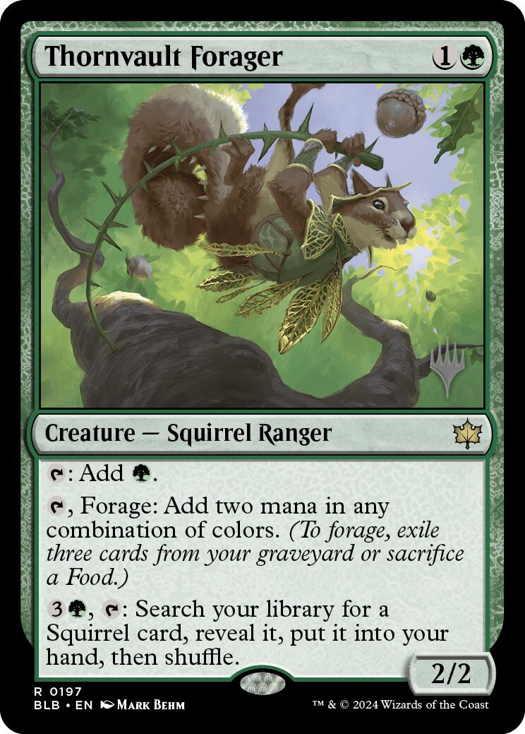 Thornvault Forager (Promo Pack) [Bloomburrow Promos] | Gear Gaming Bentonville