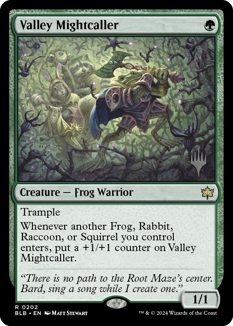 Valley Mightcaller (Promo Pack) [Bloomburrow Promos] | Gear Gaming Bentonville