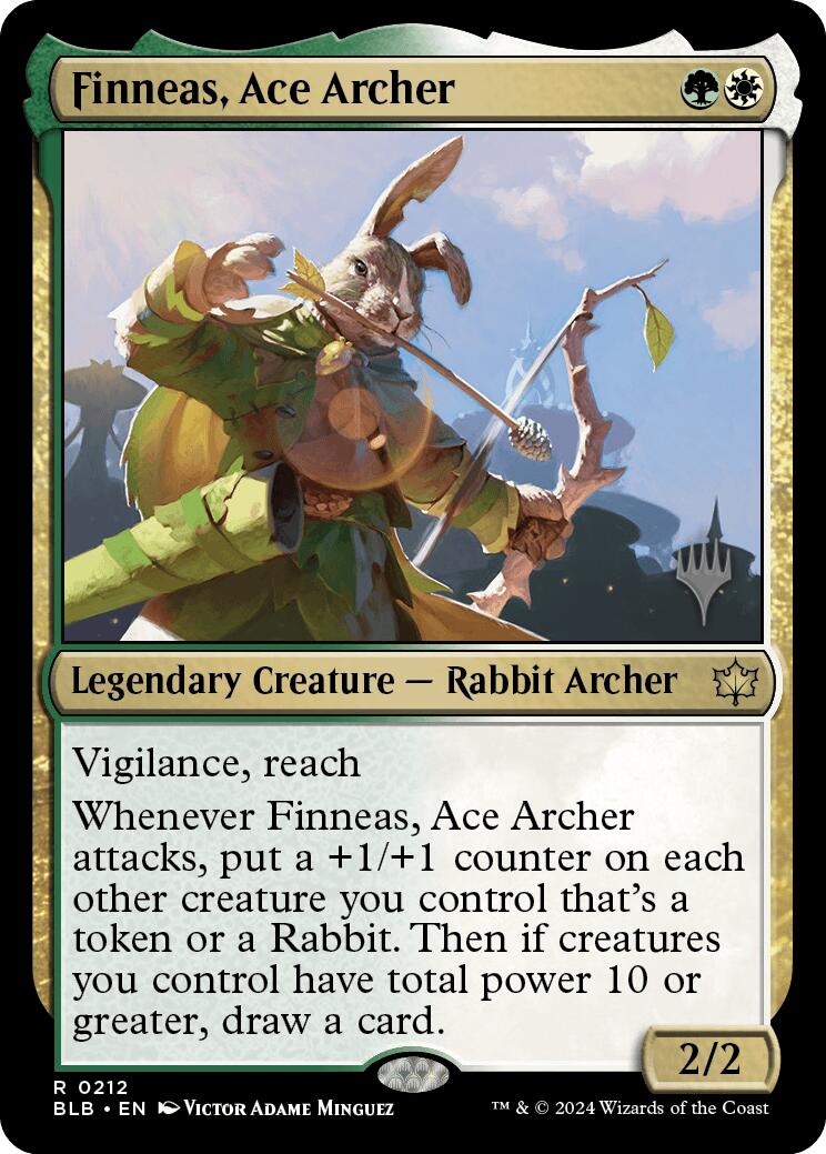 Finneas, Ace Archer (Promo Pack) [Bloomburrow Promos] | Gear Gaming Bentonville