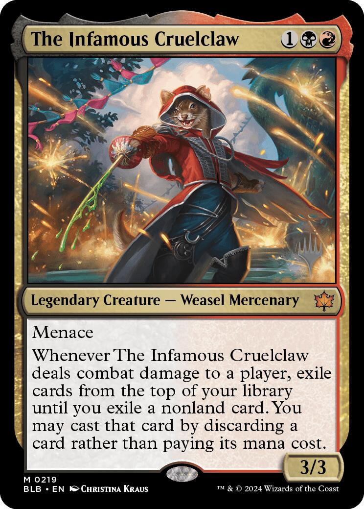 The Infamous Cruelclaw (Promo Pack) [Bloomburrow Promos] | Gear Gaming Bentonville