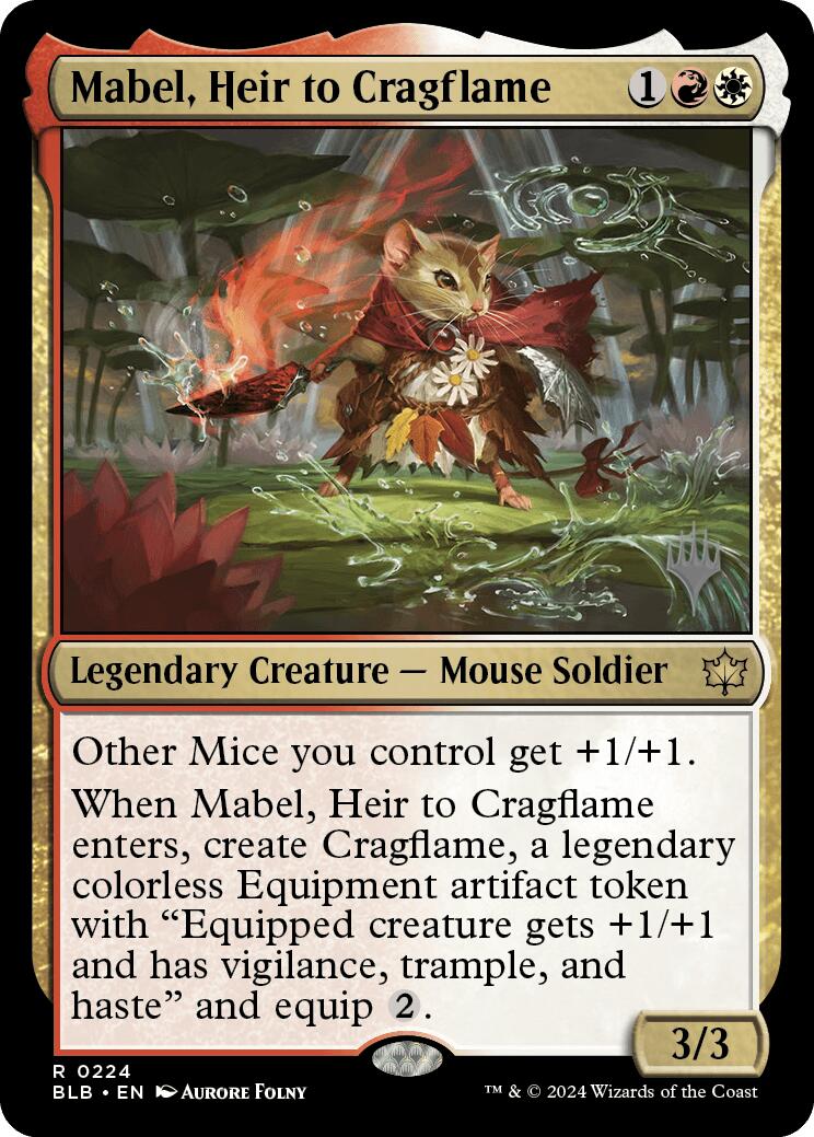 Mabel, Heir to Cragflame (Promo Pack) [Bloomburrow Promos] | Gear Gaming Bentonville