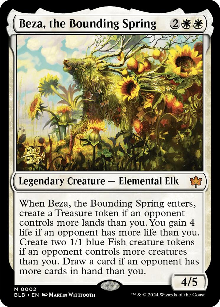 Beza, the Bounding Spring [Bloomburrow Prerelease Promos] | Gear Gaming Bentonville