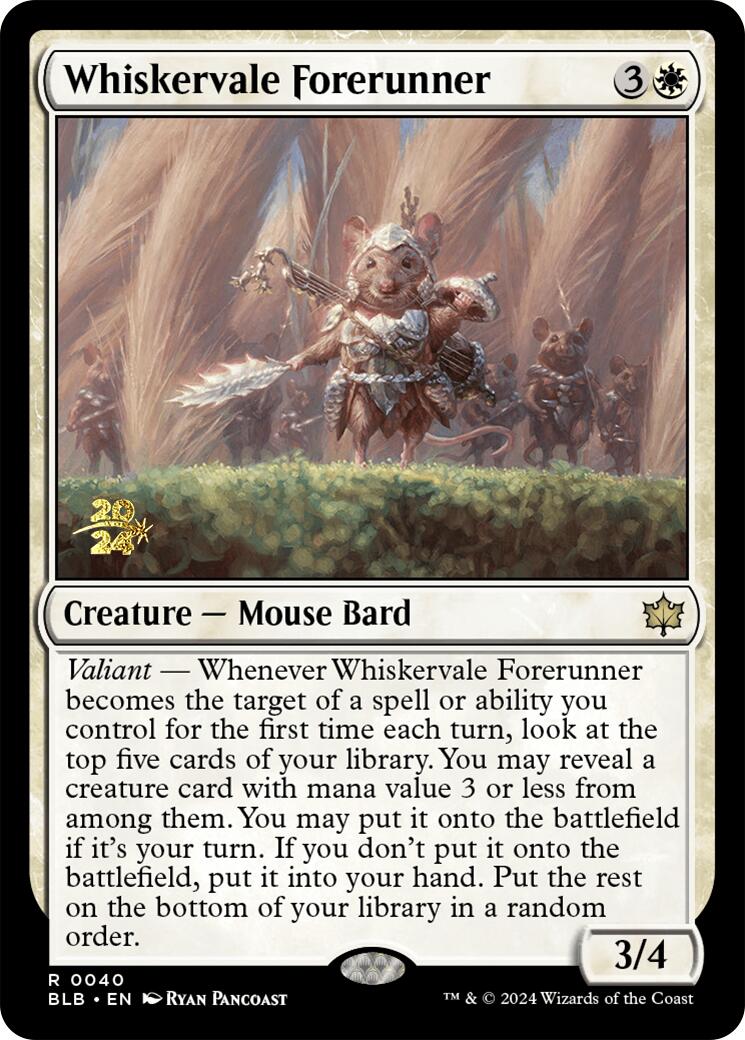 Whiskervale Forerunner [Bloomburrow Prerelease Promos] | Gear Gaming Bentonville