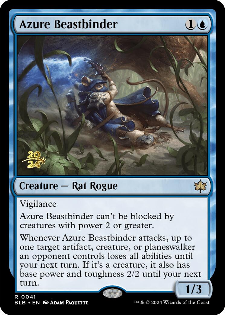 Azure Beastbinder [Bloomburrow Prerelease Promos] | Gear Gaming Bentonville