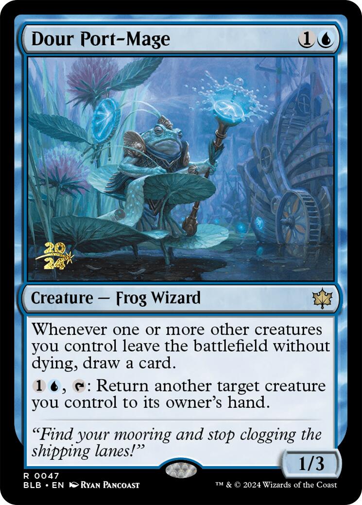 Dour Port-Mage [Bloomburrow Prerelease Promos] | Gear Gaming Bentonville