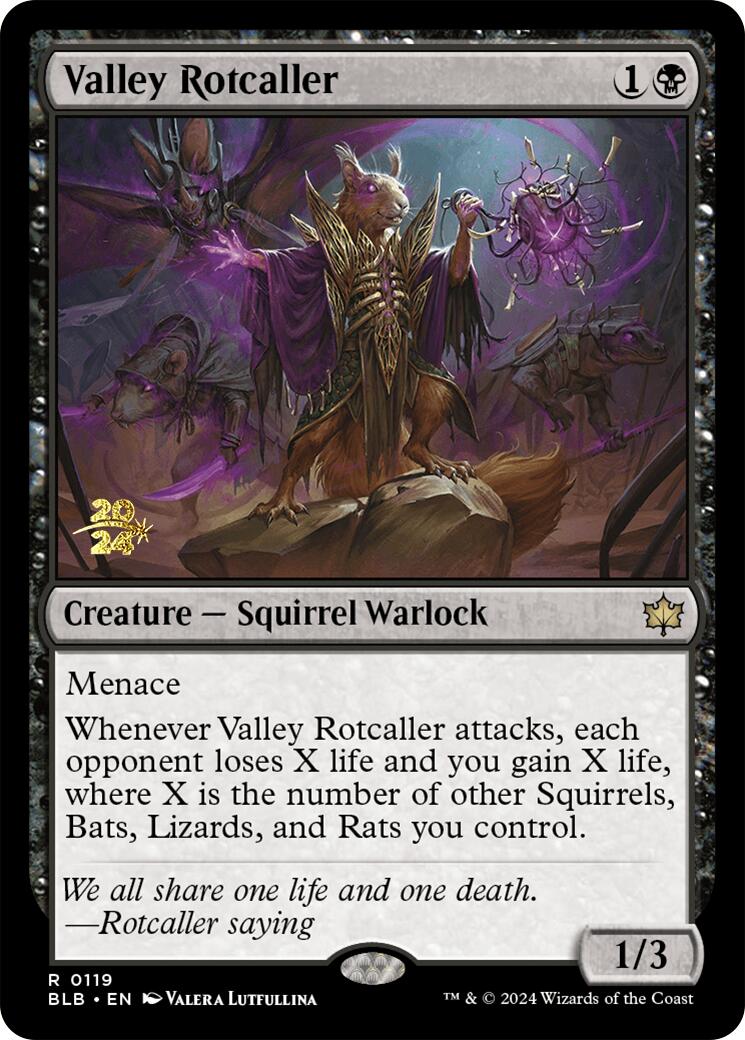 Valley Rotcaller [Bloomburrow Prerelease Promos] | Gear Gaming Bentonville