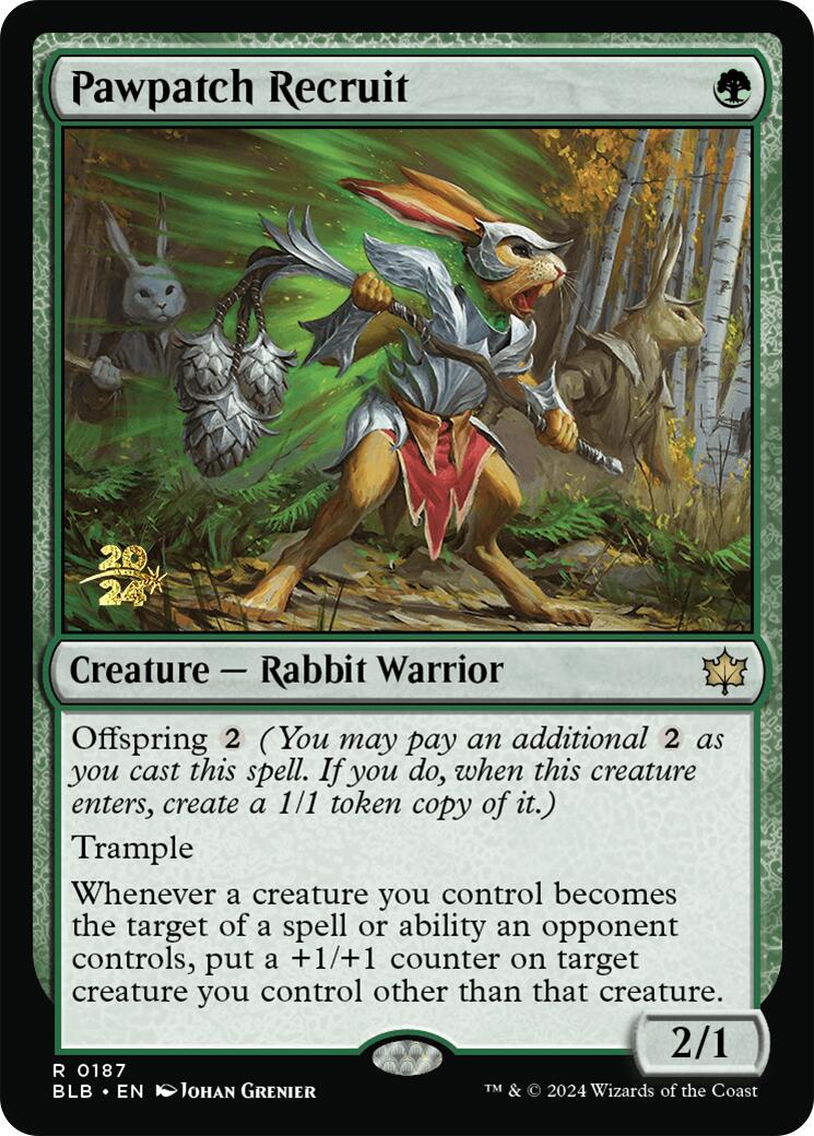 Pawpatch Recruit [Bloomburrow Prerelease Promos] | Gear Gaming Bentonville