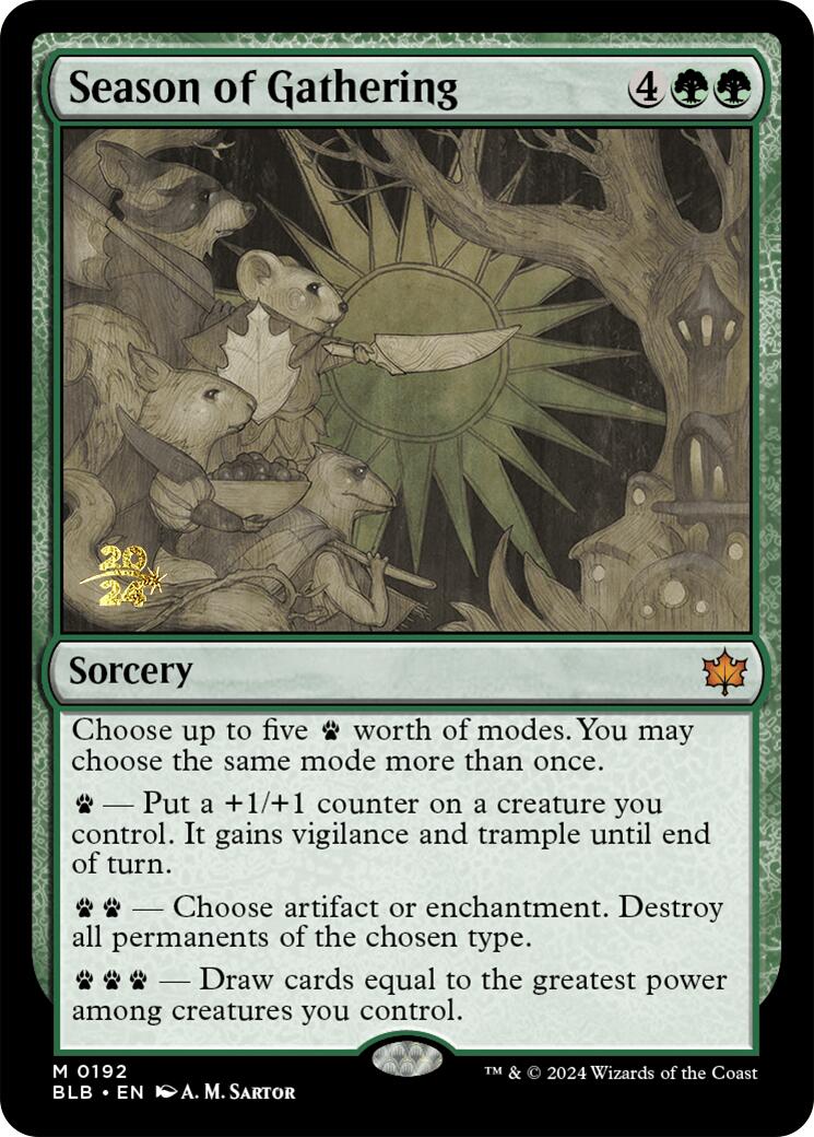 Season of Gathering [Bloomburrow Prerelease Promos] | Gear Gaming Bentonville