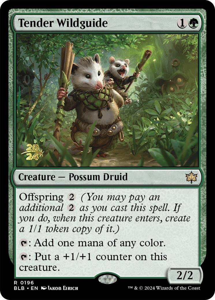 Tender Wildguide [Bloomburrow Prerelease Promos] | Gear Gaming Bentonville