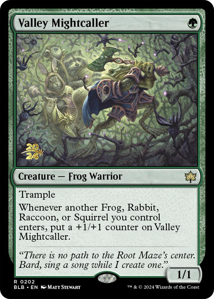 Valley Mightcaller [Bloomburrow Prerelease Promos] | Gear Gaming Bentonville