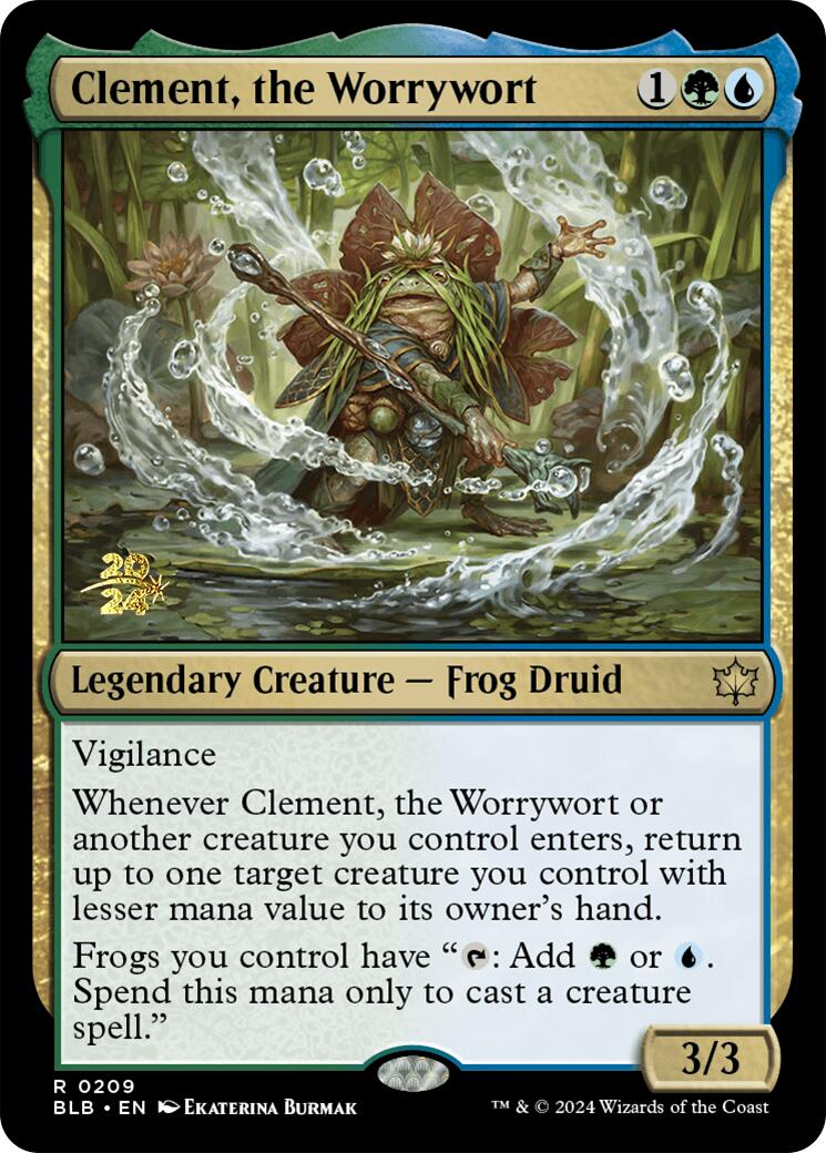 Clement, the Worrywort [Bloomburrow Prerelease Promos] | Gear Gaming Bentonville