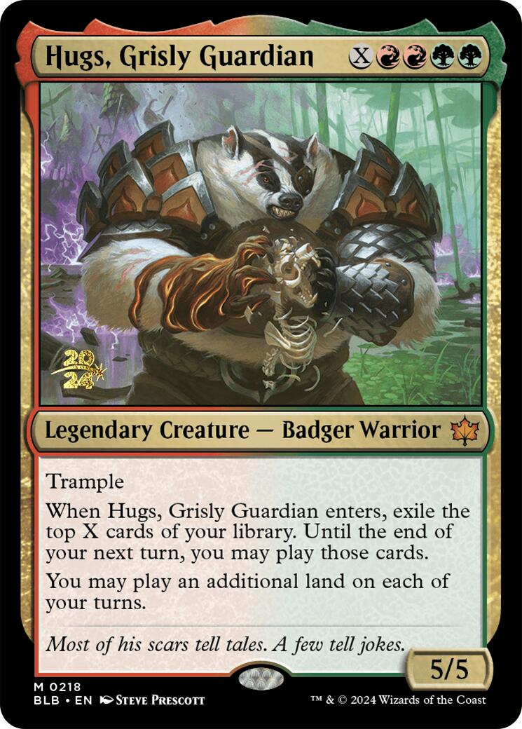 Hugs, Grisly Guardian [Bloomburrow Prerelease Promos] | Gear Gaming Bentonville