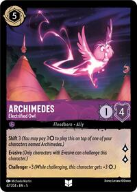 Archimedes - Electrified Owl (47/204) [Shimmering Skies] | Gear Gaming Bentonville