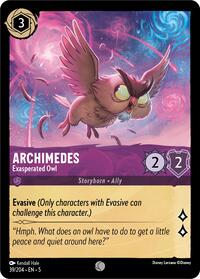Archimedes - Exasperated Owl (39/204) [Shimmering Skies] | Gear Gaming Bentonville